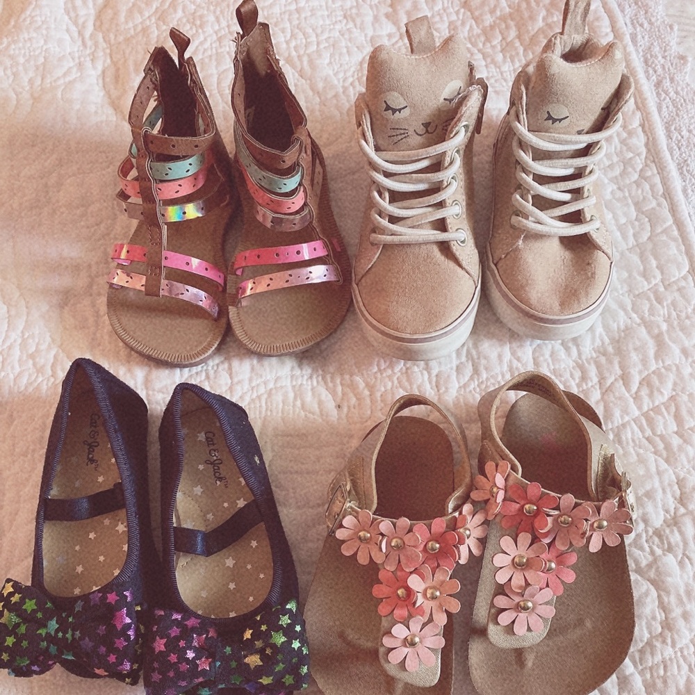 Baby girl shoes lot. Size 5 and 5 1/2